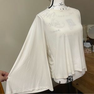 * NWT ASOS bell sleeve open back top